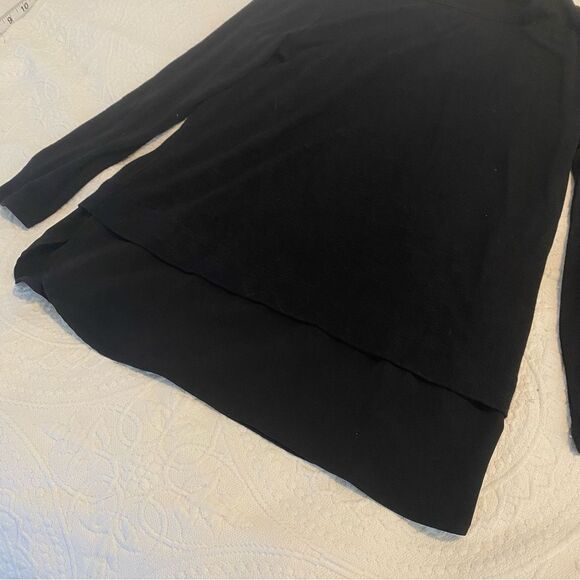 J. Crew Mercantile size Small Viscose Blend Black Business Casual Capsule Top - Picture 2 of 7